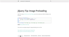 Desktop Screenshot of javascriptworkshop.com