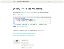 Tablet Screenshot of javascriptworkshop.com